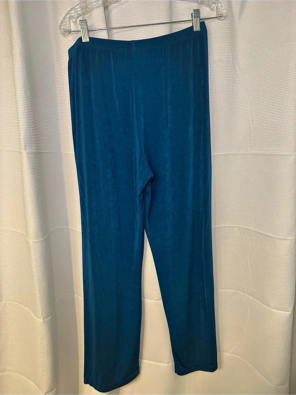 Travelers by Chicos Women's Velvet-Look pants in Blue Size 2 Like New
